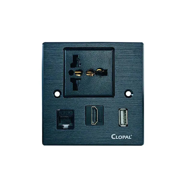 Clopal Multifunctional Media Wall Socket Outlet Secondary image