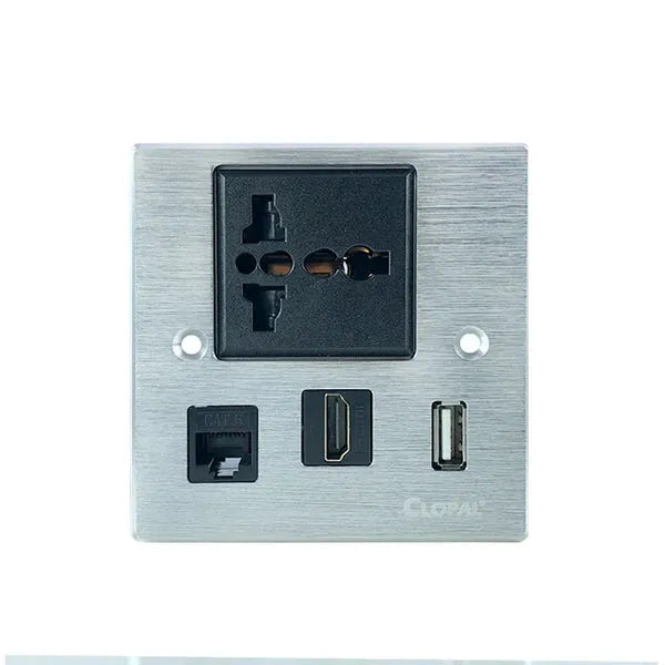 Clopal Multifunctional Media Wall Socket Outlet Main image
