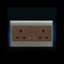 Clopal Night Rider Series Double 13A Flat BS Socket