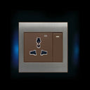 Clopal Night Rider Series Light Plug Sw+Soc With LED