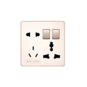 Clopal Pearl Bravo Series 2 switch + 2 socket Outlet