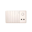 Clopal Pearl Bravo Series 6 + 1 Dimmer + 1 Socket