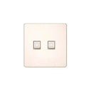 Clopal Pearl Bravo Series 1-2 Gang Telephone Outlet