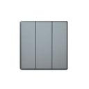 Clopal Platinum Series 3-Gang 2-Way Flush Switch