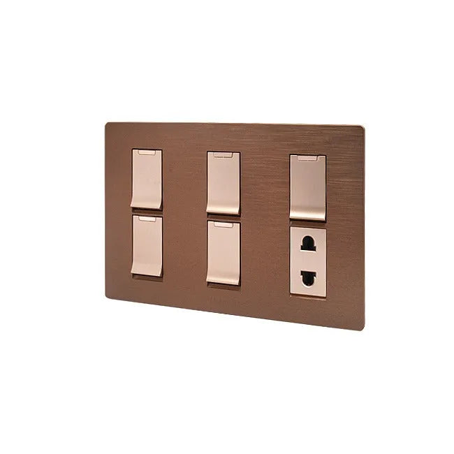 Clopal Pro7 Series 5 switch + 1 socket Outlet Secondary image