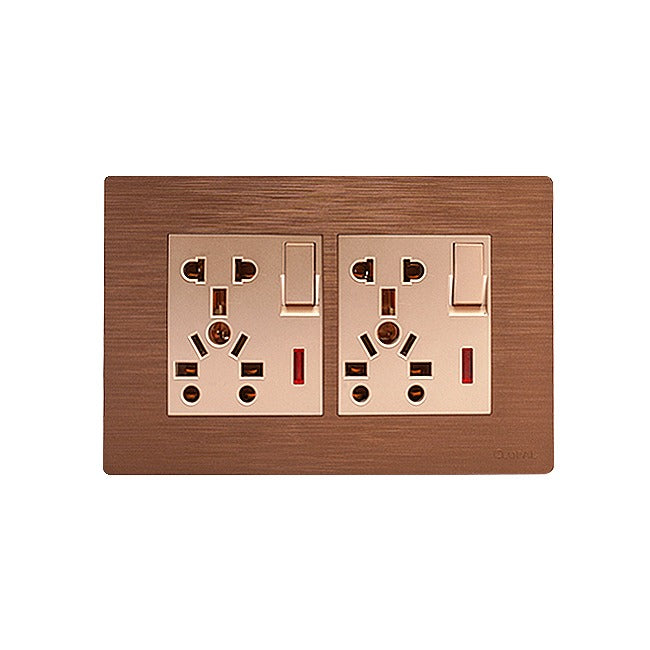 Clopal Pro7 Series Double 6 in 1 Switch Socket Outlet Price in Pakistan