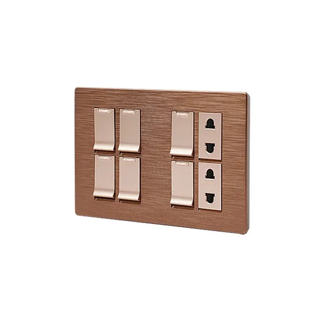 Clopal Pro7 Series 6 switch + 2 socket Outlet Secondary image