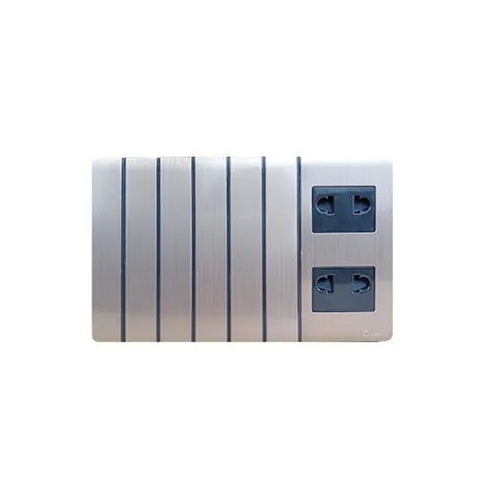 Clopal Golden Metallic American Socket + 2 Socket Price in Pakistan