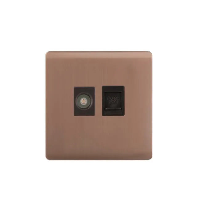Clopal Golden Metallic Power Plug Socket With LED Price in Pakistan