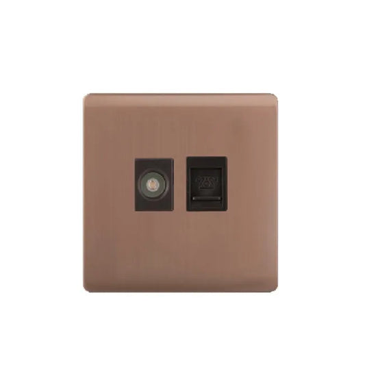 Clopal Golden Metallic Power Plug Socket With LED Price in Pakistan