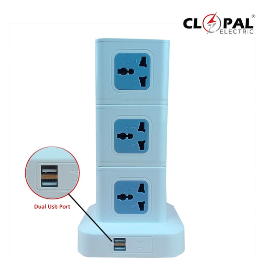 Clopal 13 Way Tower Extension Socket Price in Pakistan