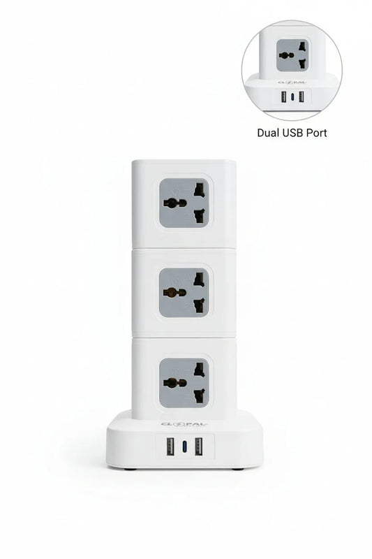 Clopal High-Power 13 Way USB Fast Charge Power Strip Extension Socket