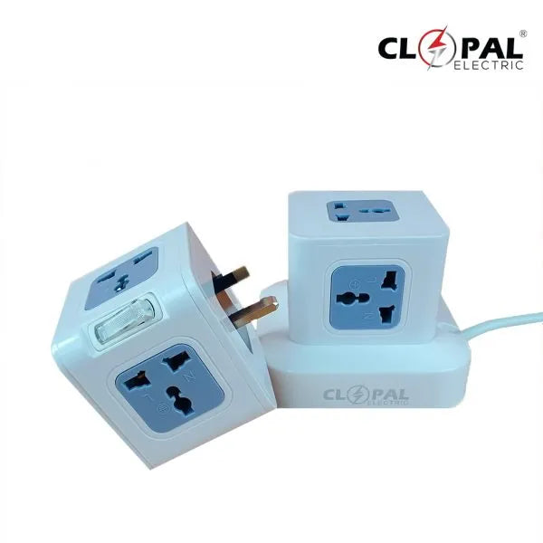 Clopal High-Power 9 Way Rubik’s Cube Power Strip Extension Socket Secondary image