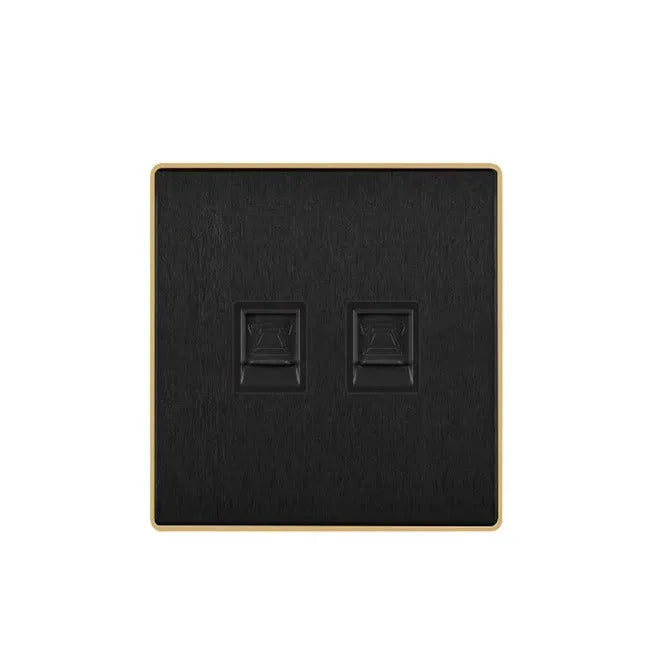 clopal volt series 1 2 gang telephone socket Price in Pakistan Main image