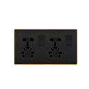 Clopal Volt Series Double Light Plug Switch + Extra Sockets