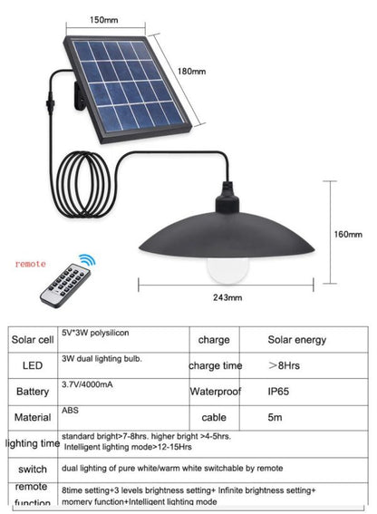 Coarts 10w Solar Hanging Lamp Light Price in Pakistan 