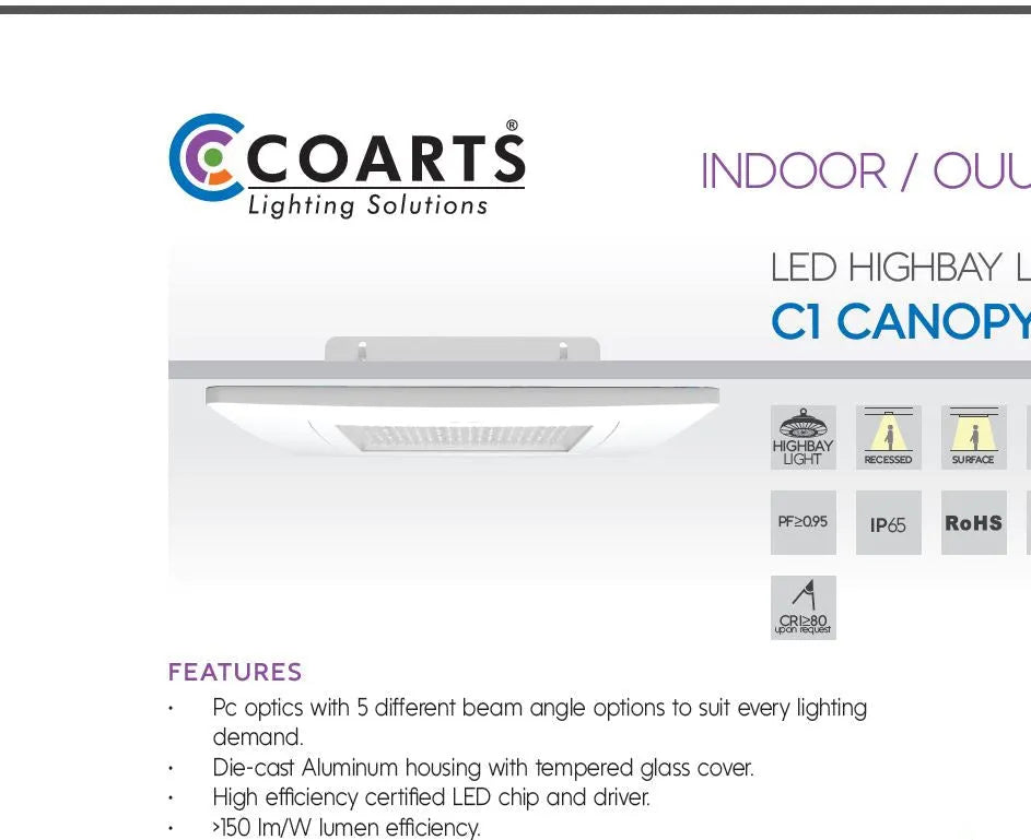 C1-Canopy Highbay LED Light Price in Pakistan