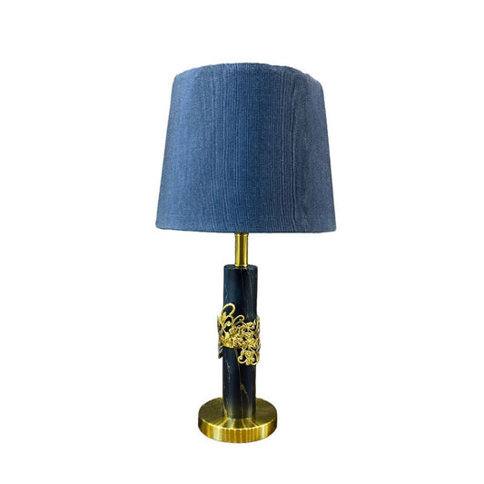Crown Style Table Lamp Black Marble