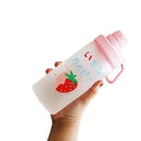 Cute Pink Strawberry Water Bottle