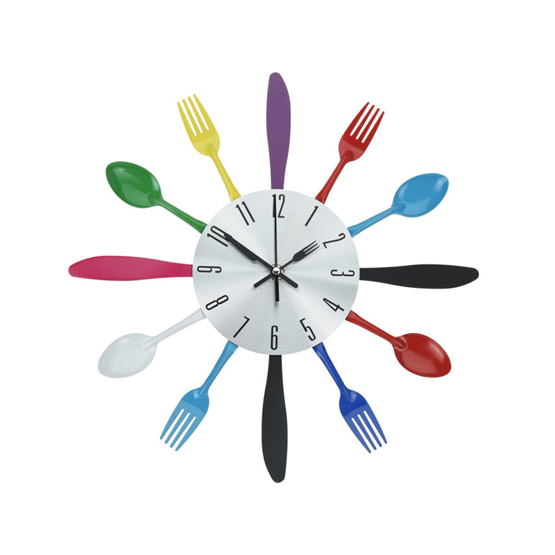 Cutlery Design Metal Wall Clock Price in Pakistan