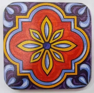 Decorative Printed Tea Coaster Premium Wooden Coaster for Tea Main image
