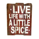 Decorative Spice Of Life Wall Frame