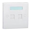 Digilink 2 Gang Shuttered Keystone Wall Plate