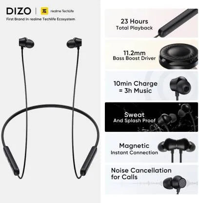 Dizo Wireless Active Neckband in Ear Headset Secondary image