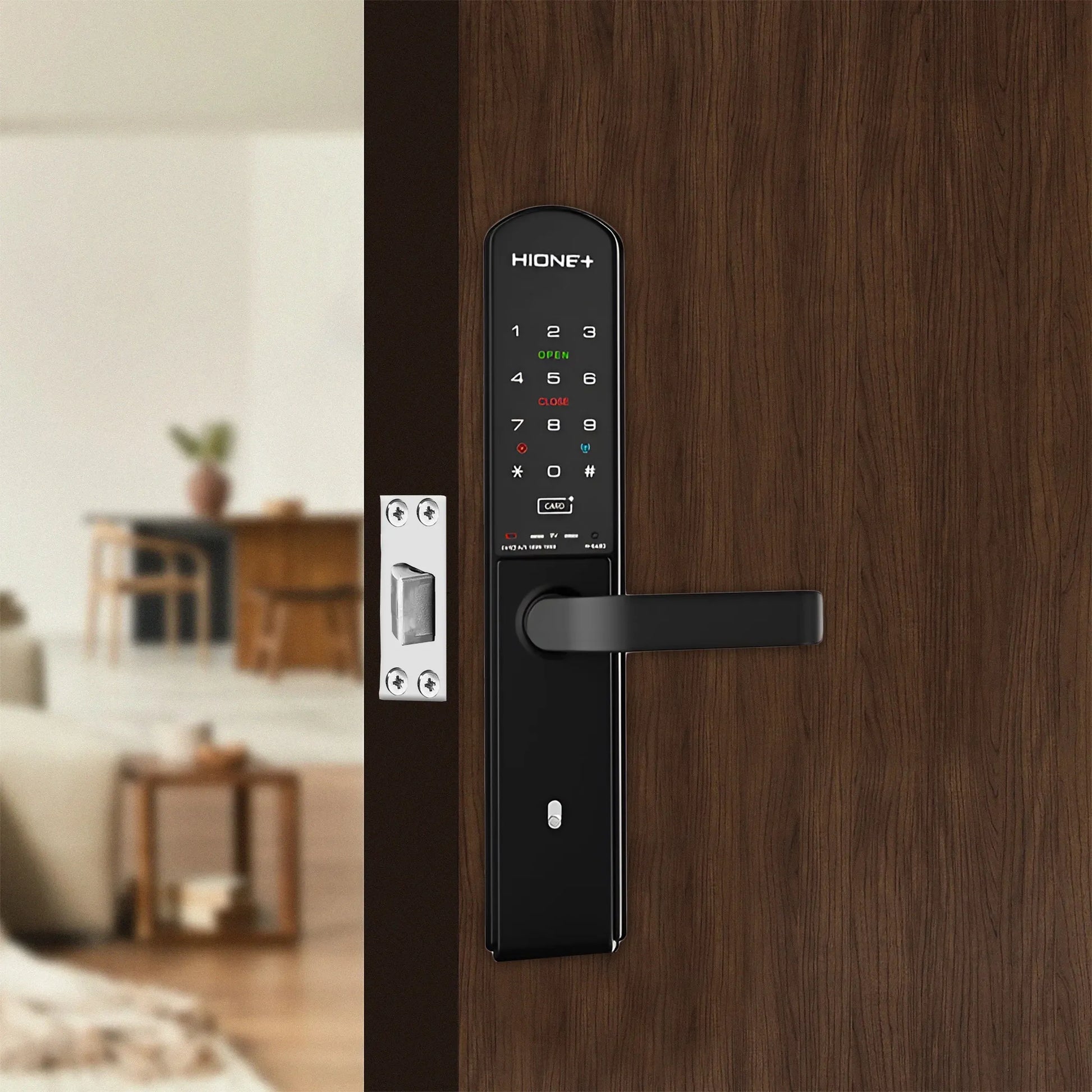 HIONE Plus Digital Door Lock (RF Key, Password, Metal Key) Price in Pakistan