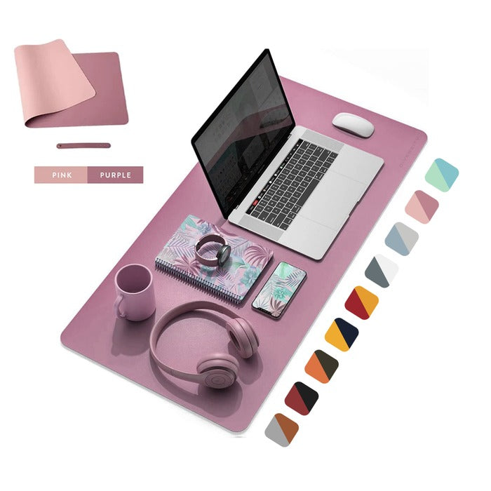 Double Sided Leather Desk Mat Pink & Purple Price in Pakistan