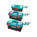 Total TPBXK0031 3 Pcs Plastic Tool Boxes Set