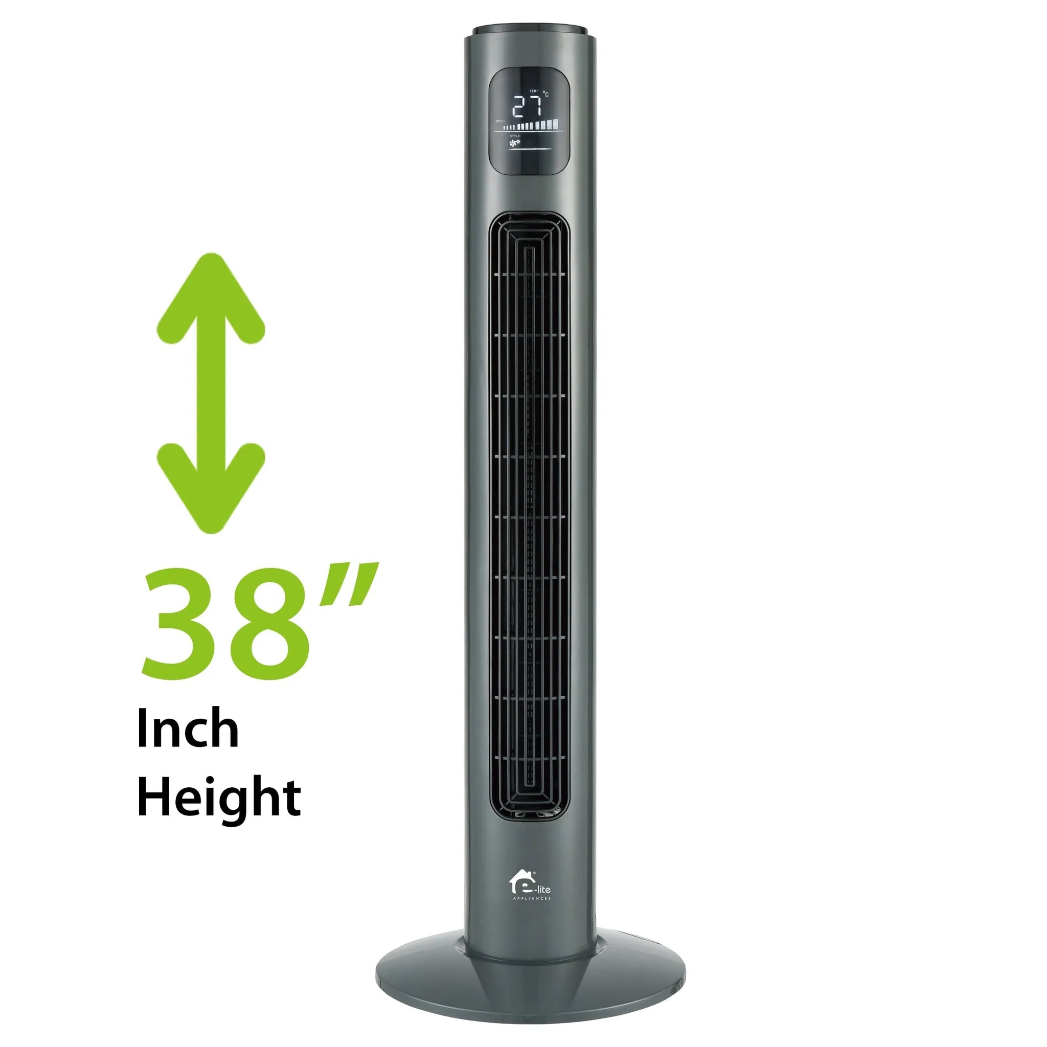 E-Lite ETF-002 Tower Fan Black Secondary image