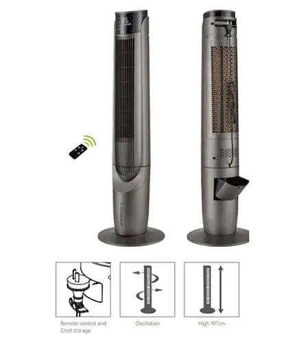 E-Lite Etf-003 Evaporative Cooler Tower Fan Black Secondary image