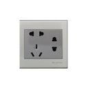 Clopal Elegant Grey Series American Socket + 2 Socket