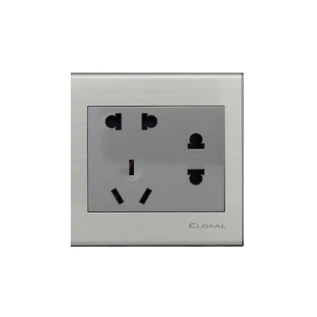 Clopal Elegant Grey Series 1 Gang TV Outlet  Price in Pakistan Main image