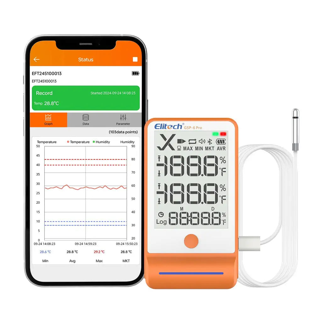 Elitech GSP-6Pro Bluetooth Temperature & Humidity Data Logger price in Pakistan Main image