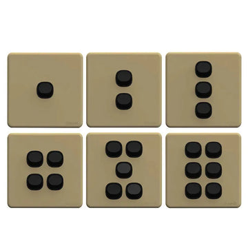 Enigma 6 Gang Flush Switch Midnight Green Price in Pakistan