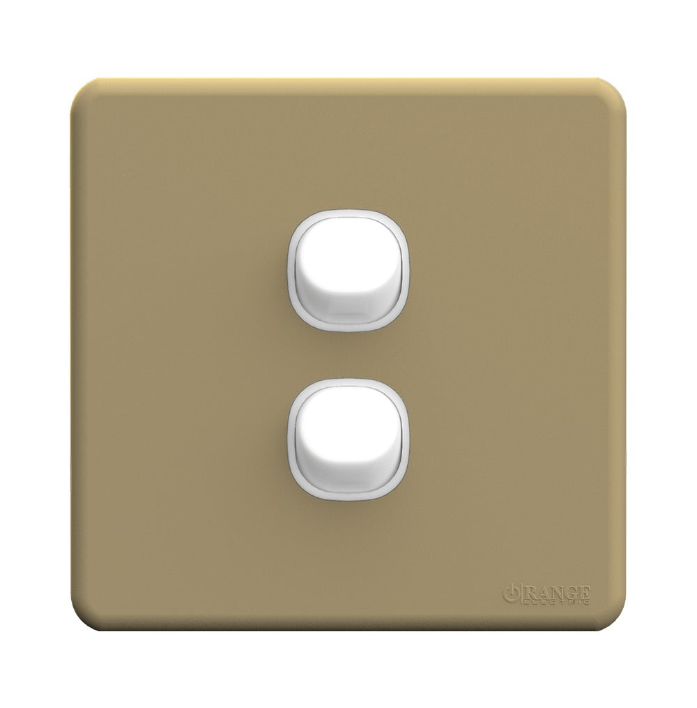 Enigma 2 Gang 2 Way Flush Switch Gold Shimmer Price in Pakistan 