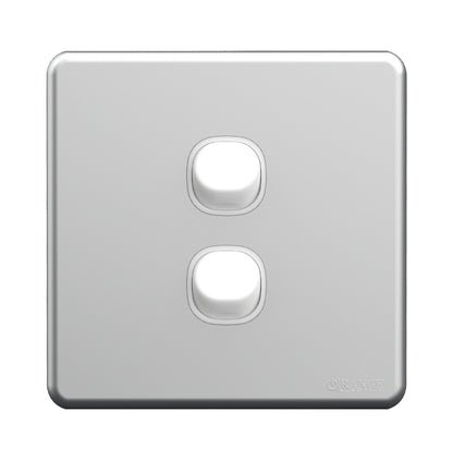 Enigma 2 Gang 2 Way Flush Switch Silver Shimmer Price in Pakistan 