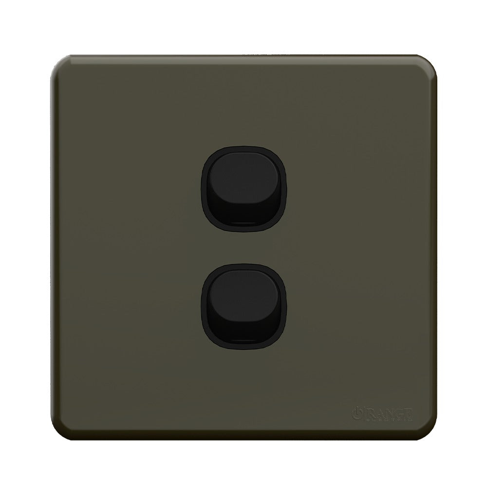 Enigma 2 Gang Flush Switch Midnight Green Price in Pakistan