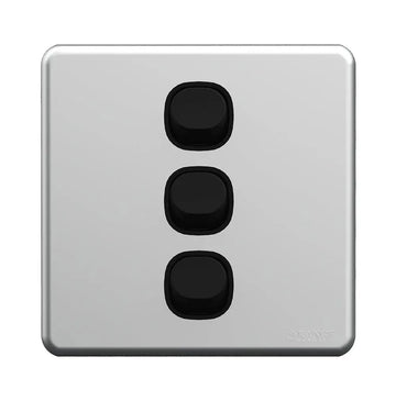 Enigma 4 Gang 2 Way Flush Switch Pearl Black Price in Pakistan