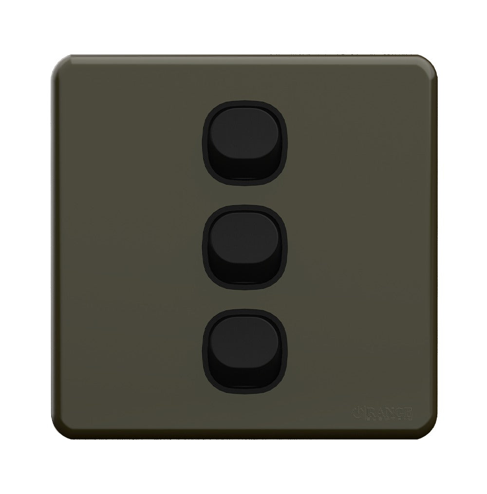 Enigma 3 Gang 2 Way Flush Switch Midnight Green Price in Pakistan 