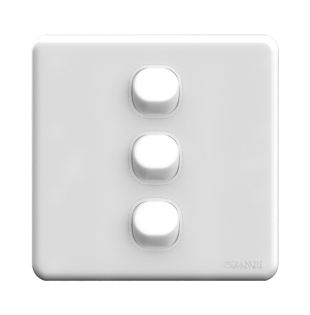 Enigma 3 Gang 2 Way Flush Switch White Price in Pakistan 