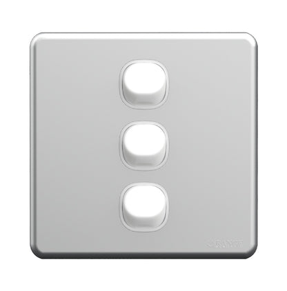 Enigma 3 Gang Flush Switch Silver Shimmer Price in Pakistan