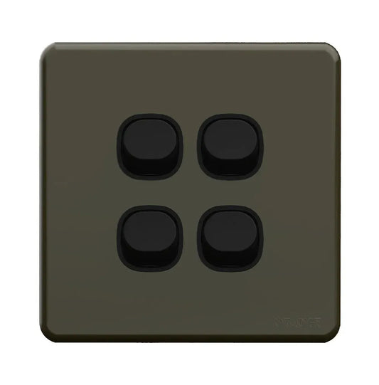 Enigma 5 Gang 2 Way Flush Switch Gun Metal Price in Pakistan 