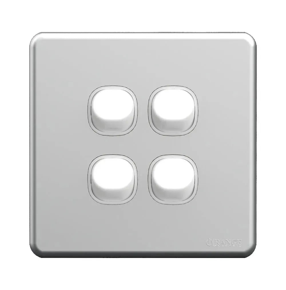 Enigma 4 Gang 2 Way Flush Switch Goldy Night Price in Pakistan