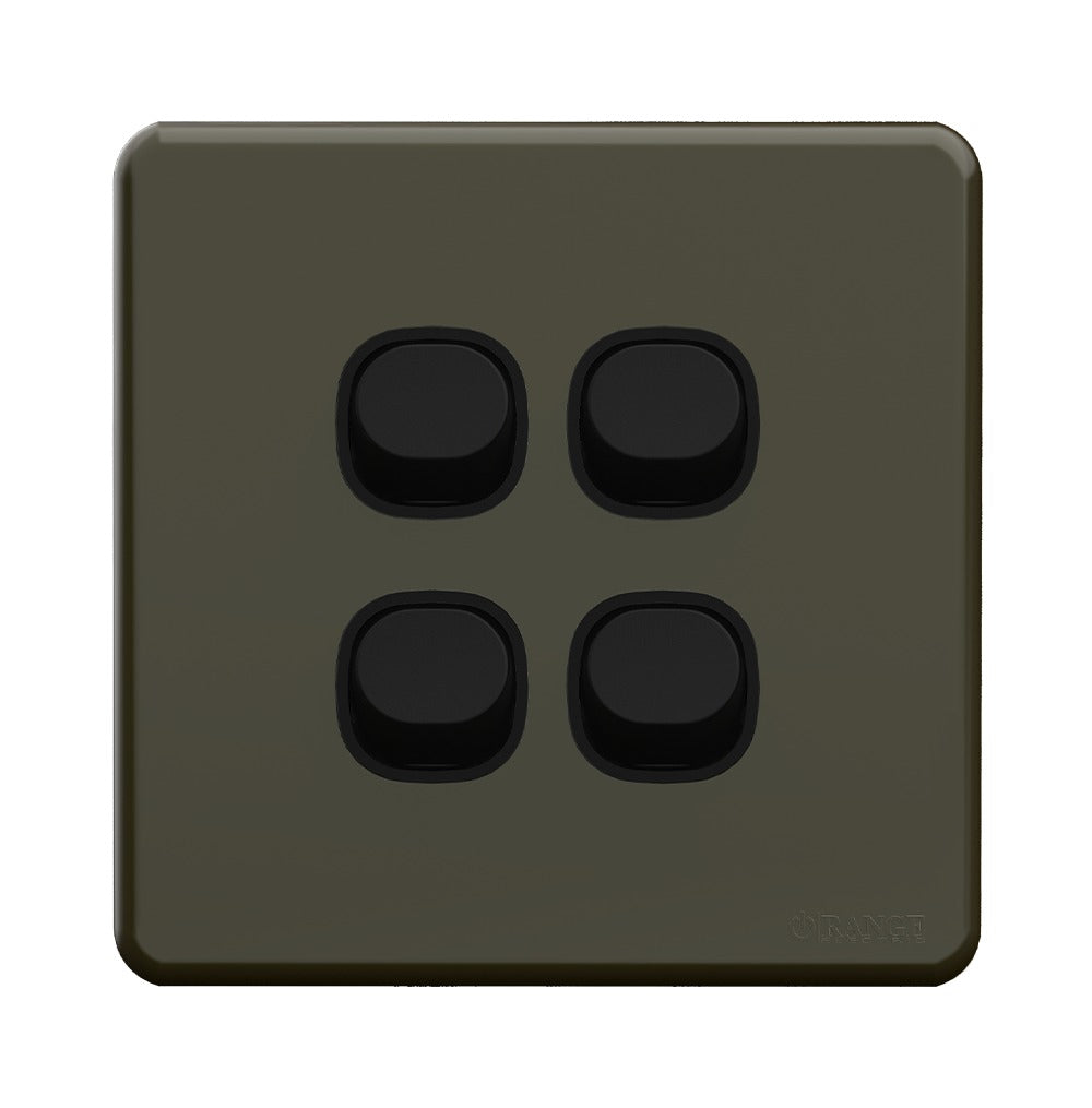 Enigma 4 Gang Flush Switch Midnight Green Price in Pakistan