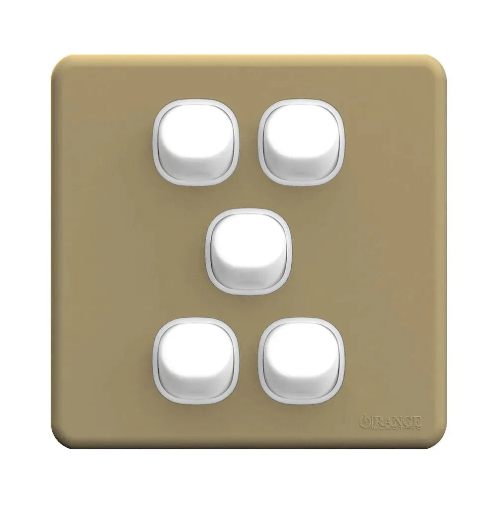 Enigma 6 Gang 2 Way Flush Switch Stone Black Price in Pakistan