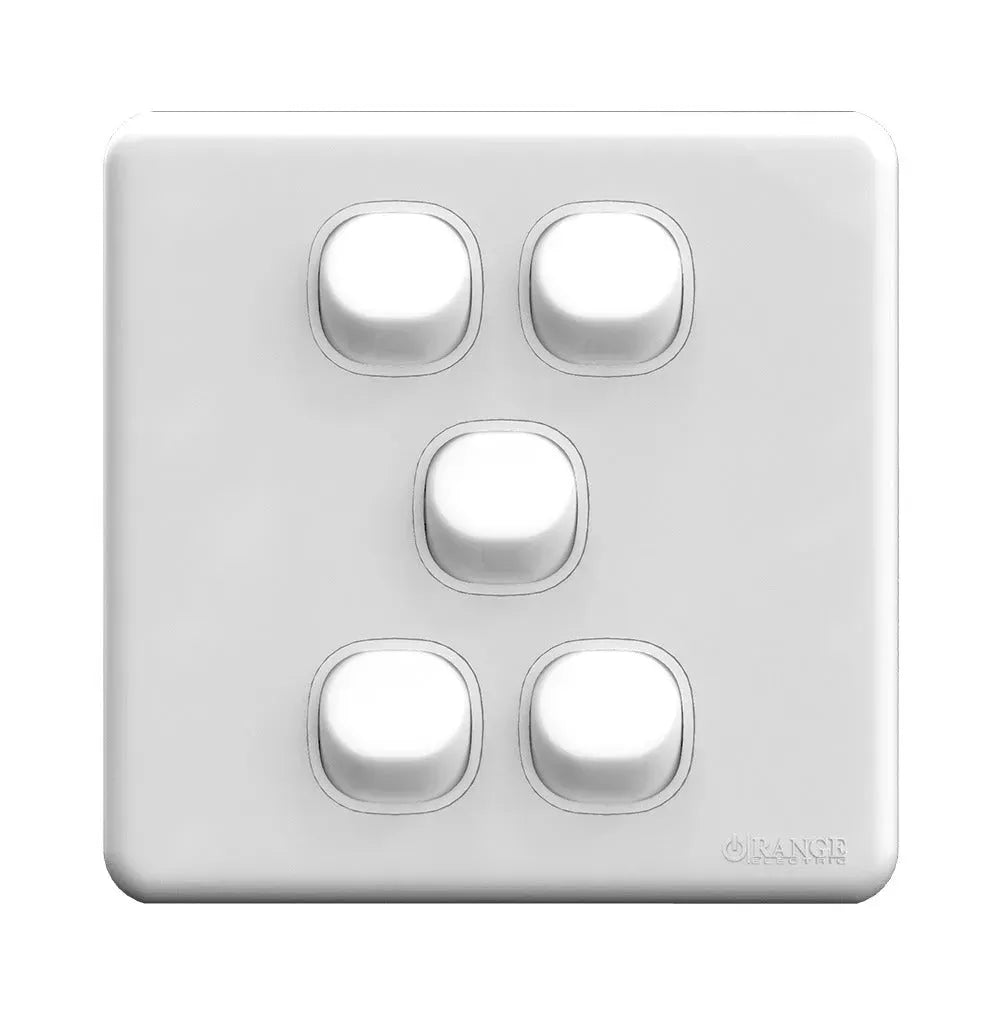 Enigma 6 Gang 2 Way Flush Switch Silver Shimmer Price in Pakistan