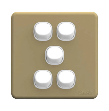 Enigma 6 Gang Flush Switch Stone Black Price in Pakistan